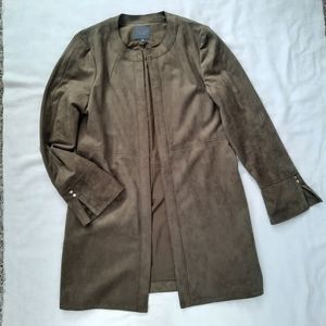 Suede Green Jacket, fall jacket, lightweight jacket
